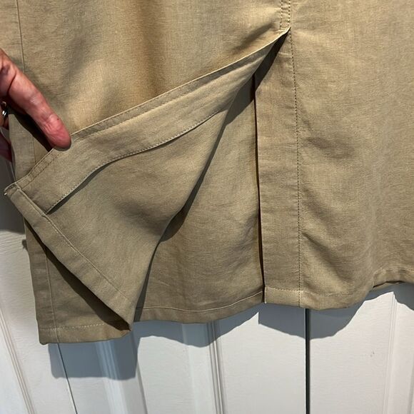 Vanilla || Tan Linen Blend Maxi Skirt Size 40 EU Size (M-L) US - Picture 8 of 14